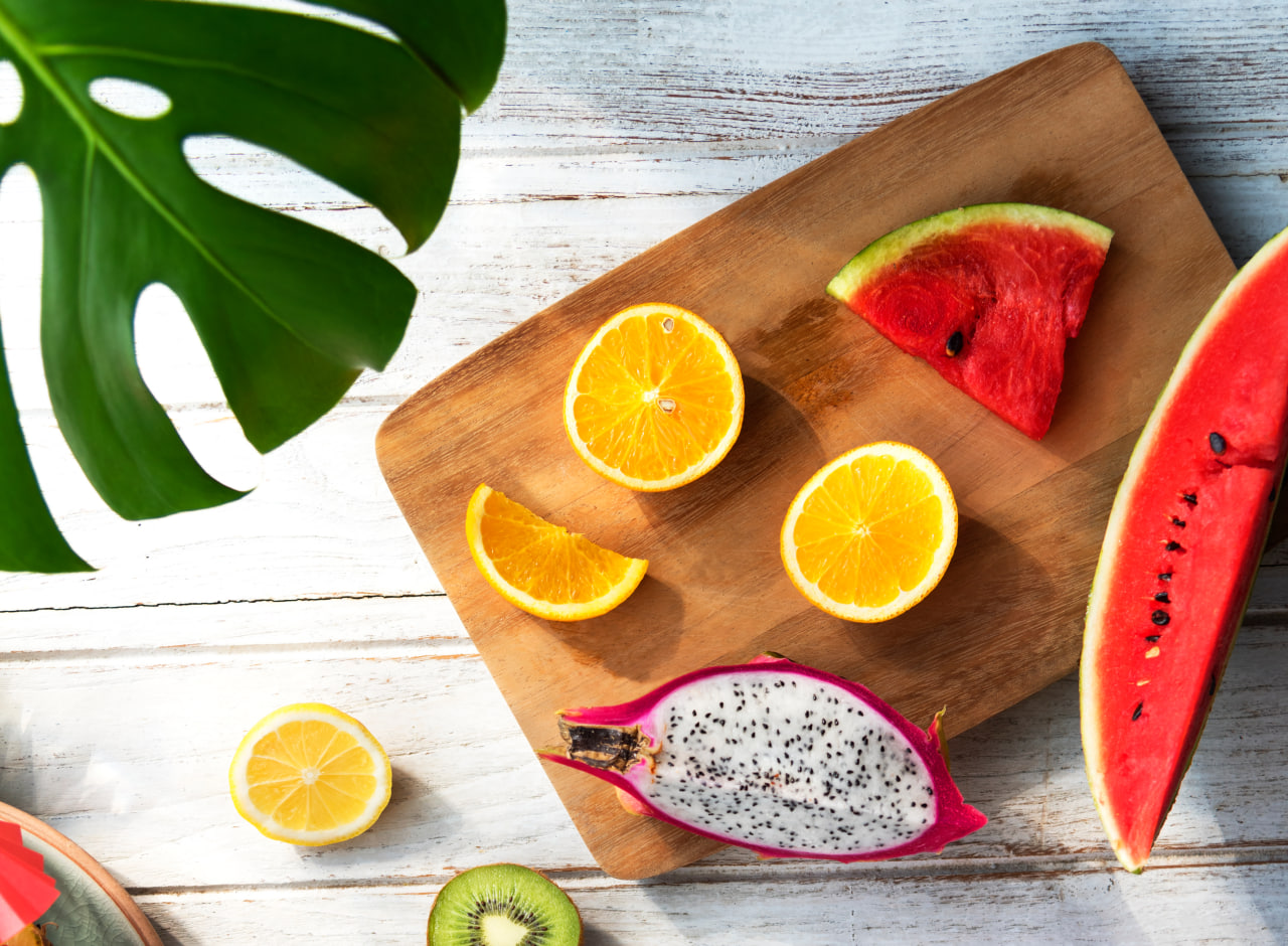 Assortment of fresh fruits